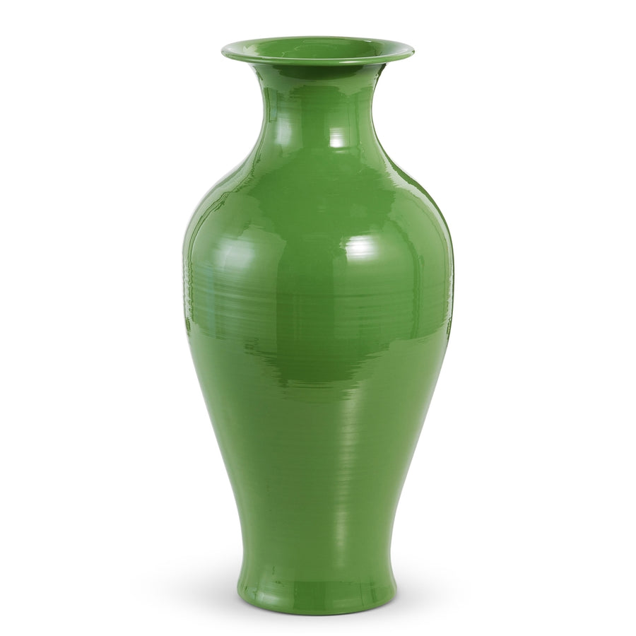 17" Green Vase