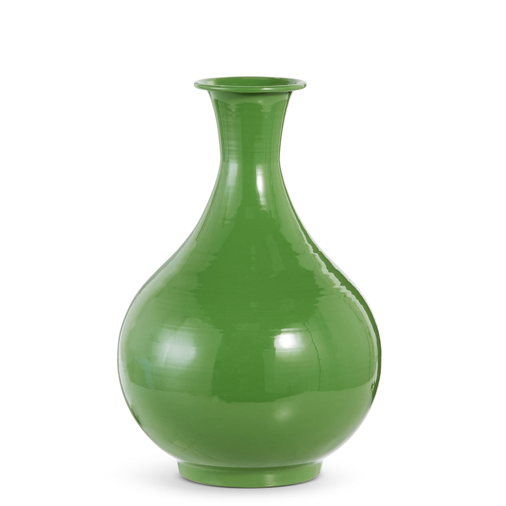 13.5" Green Vase