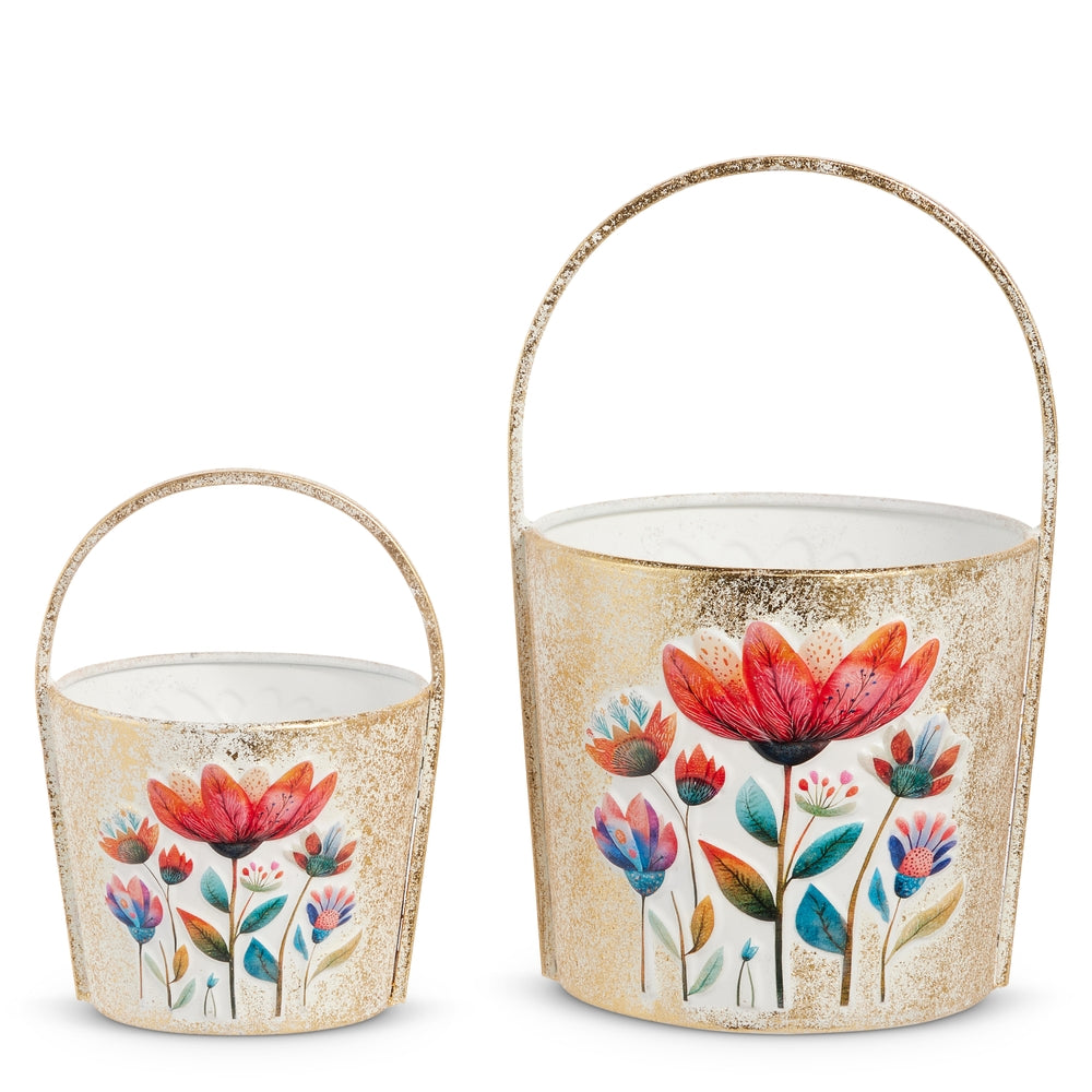 11.5" Floral Basket