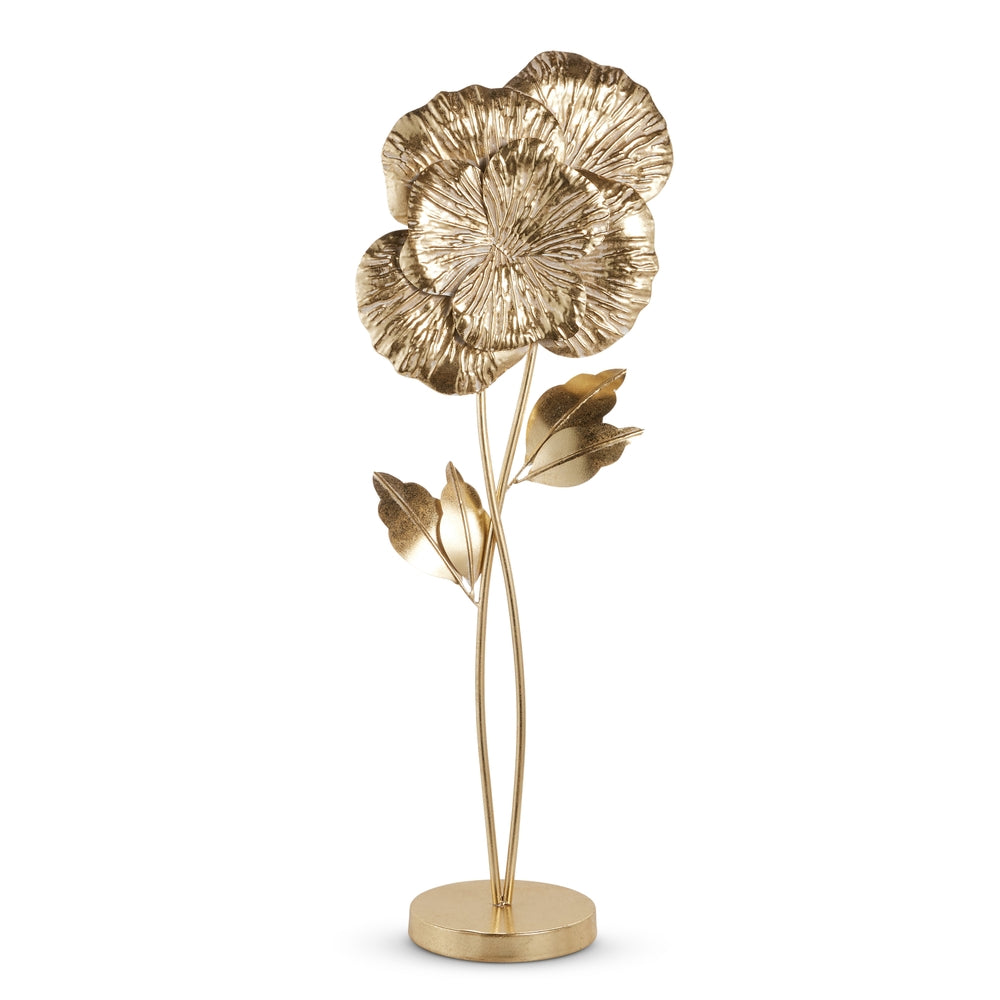 36.25" Gold Whitewashed Pansy