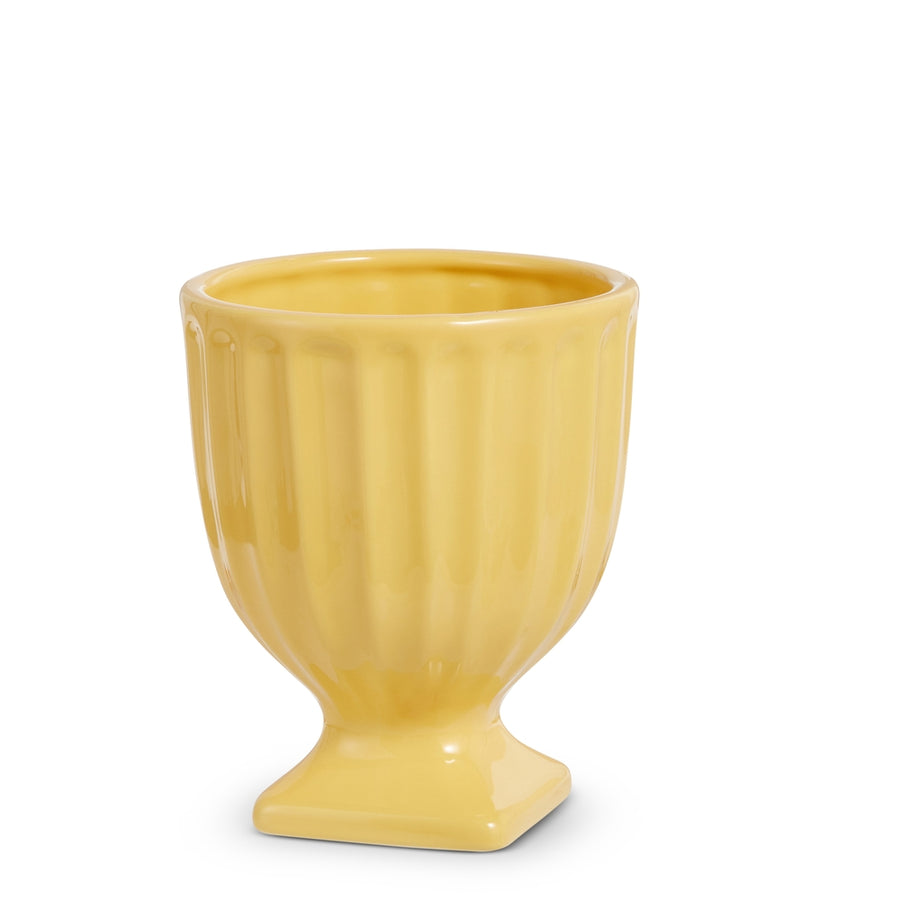 6.5" Yellow Chalis Vase