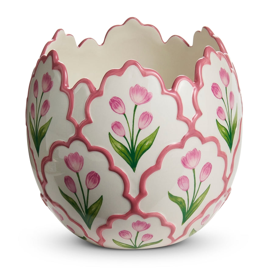 6" Scalloped Edge Tulip Vase