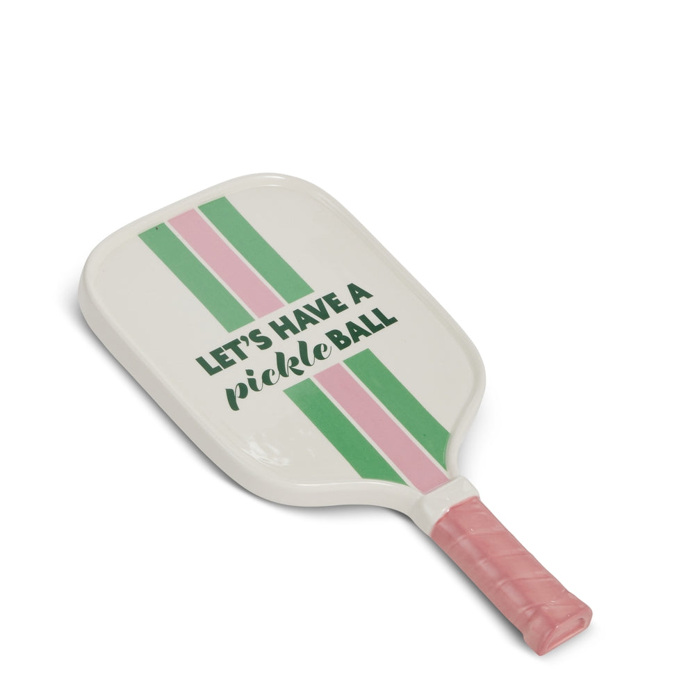 11.25" Pink and Green Pickleball Paddle Tray