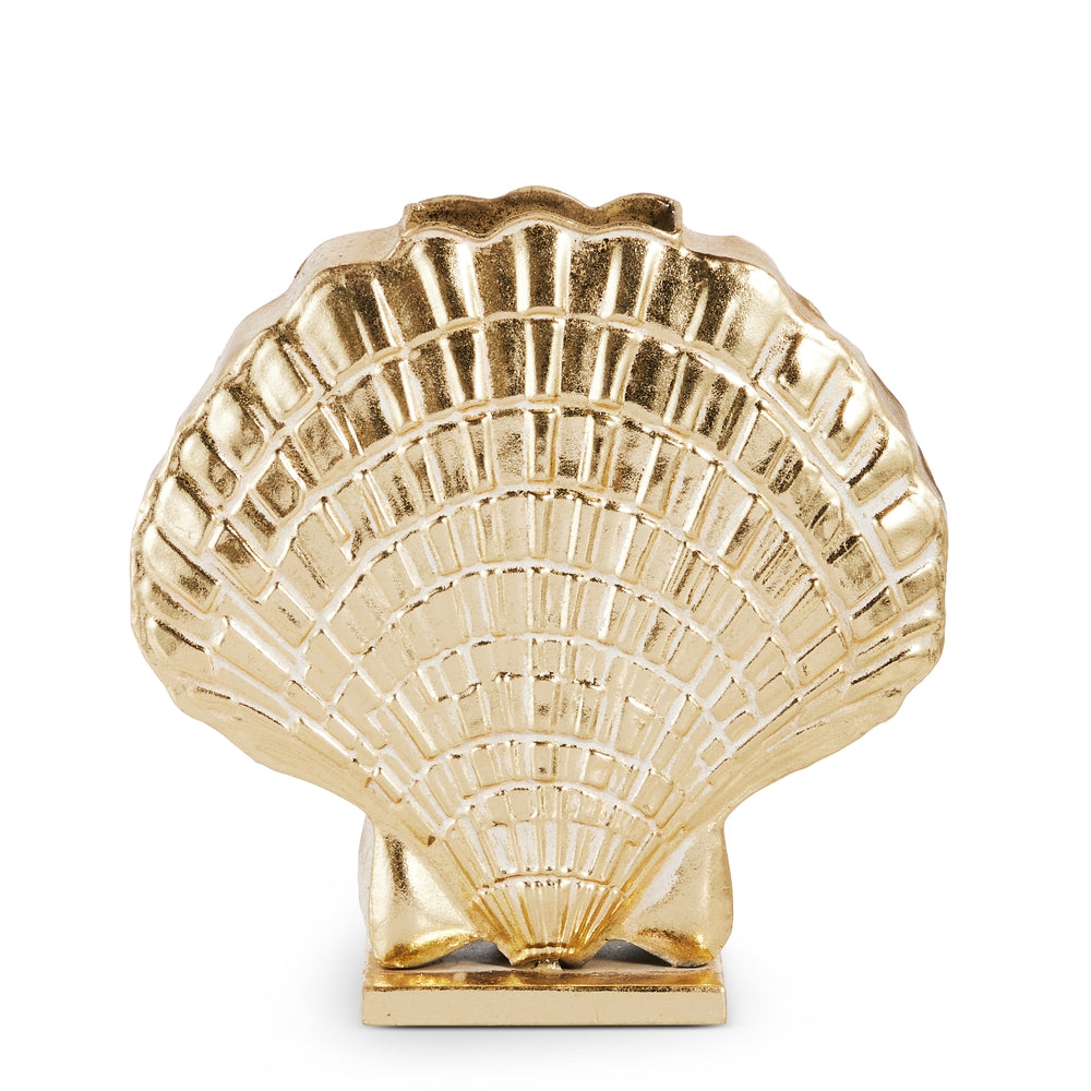 11" Gold Shell Vase