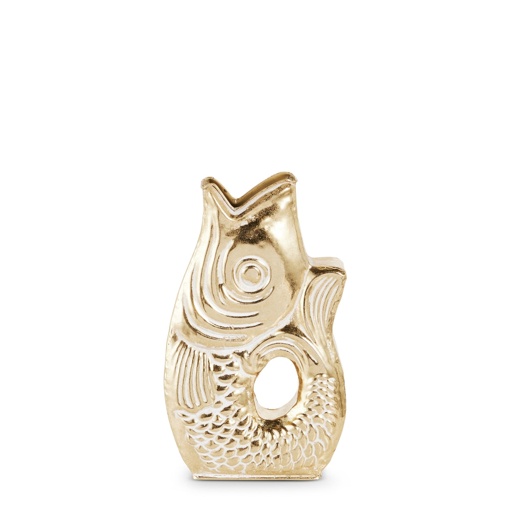 11.25" Gold Fish Vase