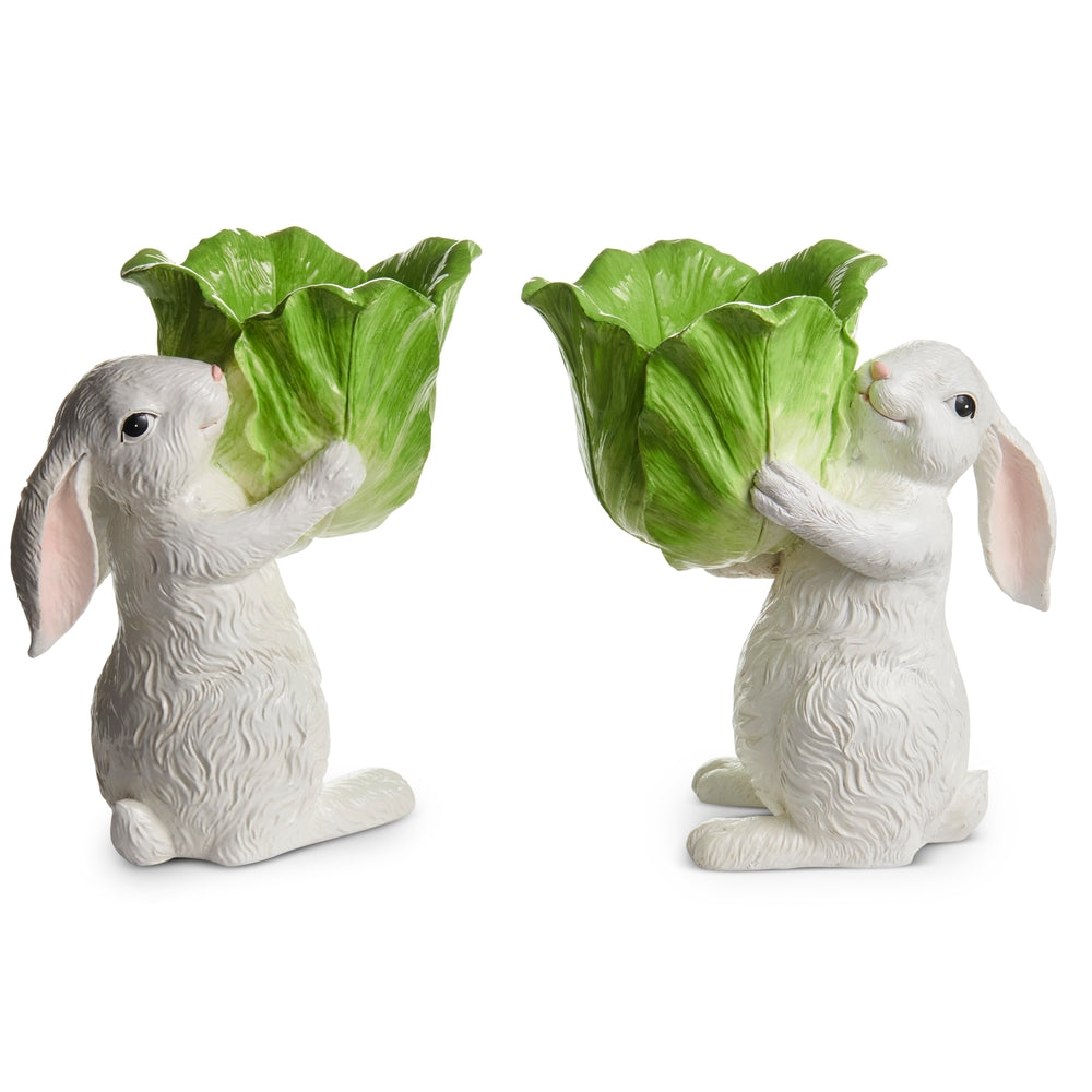 10" Bunny Holding Cabbage