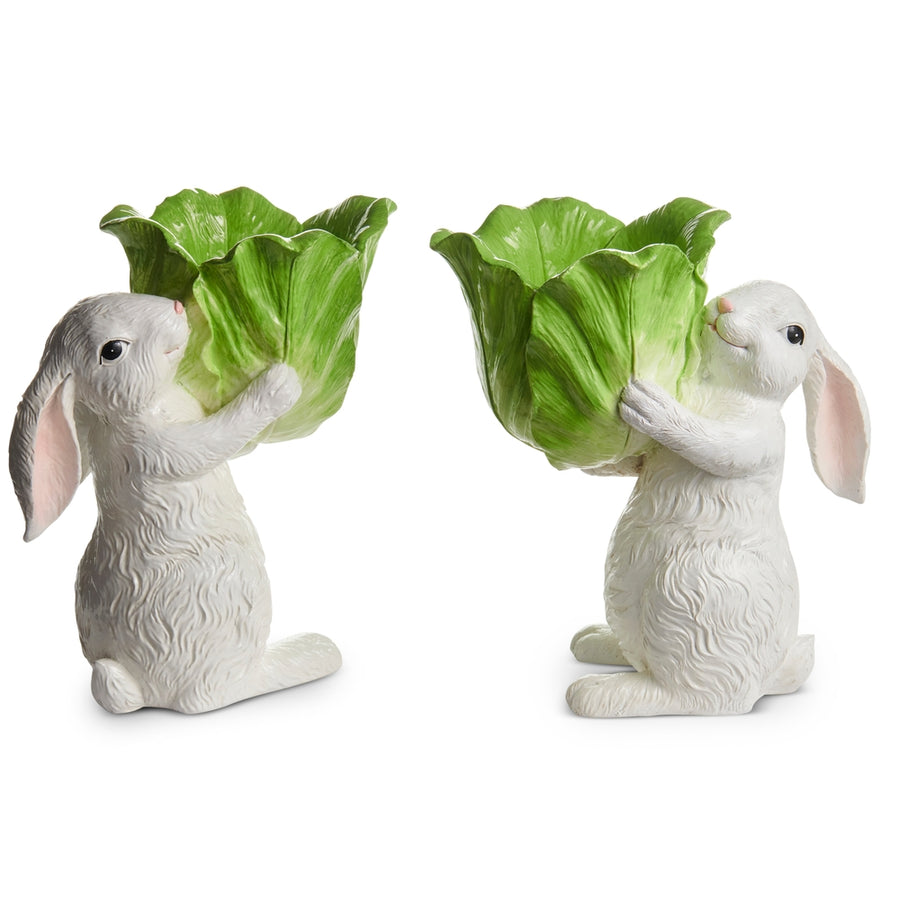 10" Bunny Holding Cabbage