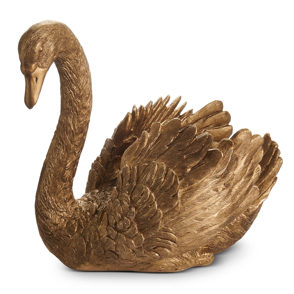 12.5" Gold Swan Container