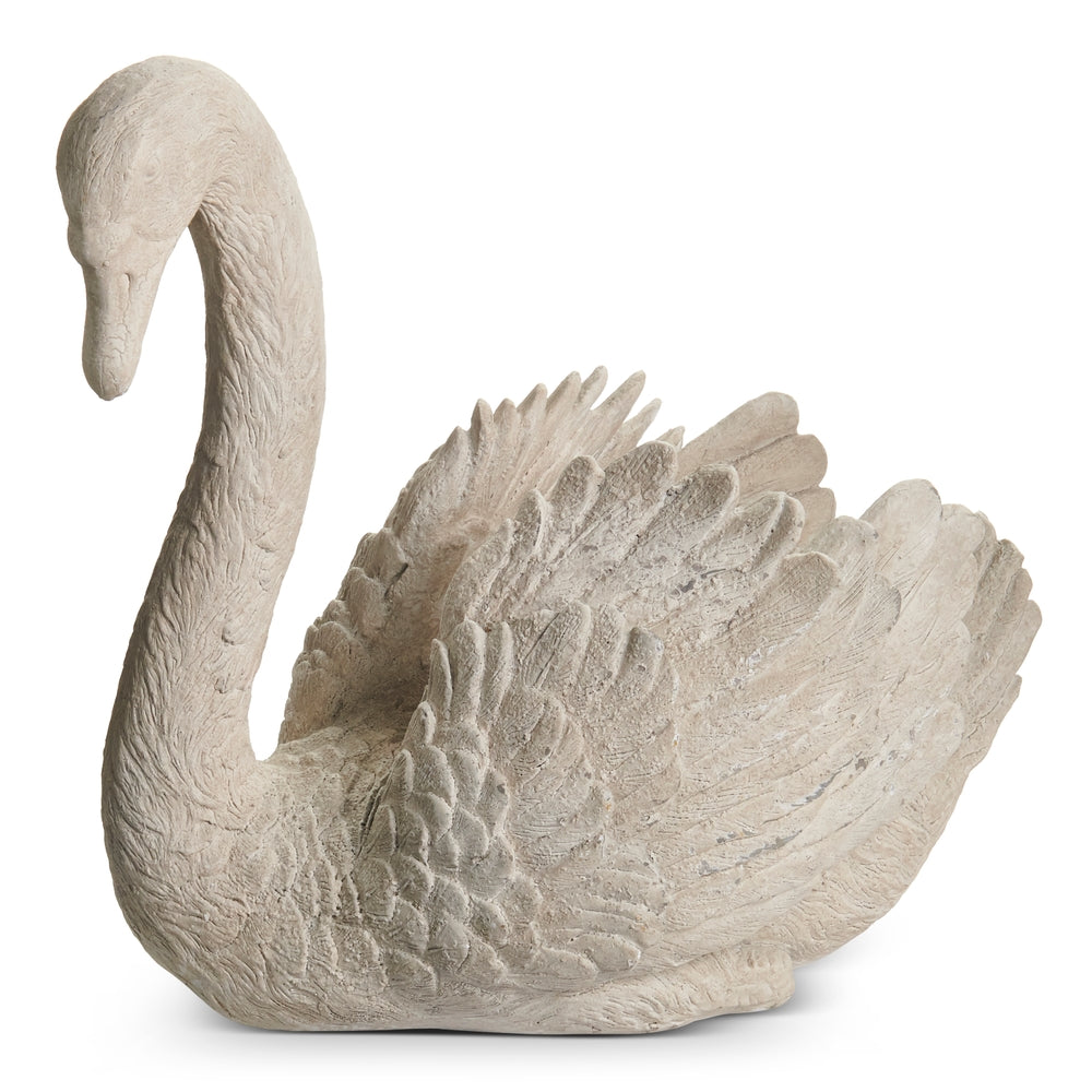 12.5" Concrete Look Swan Container