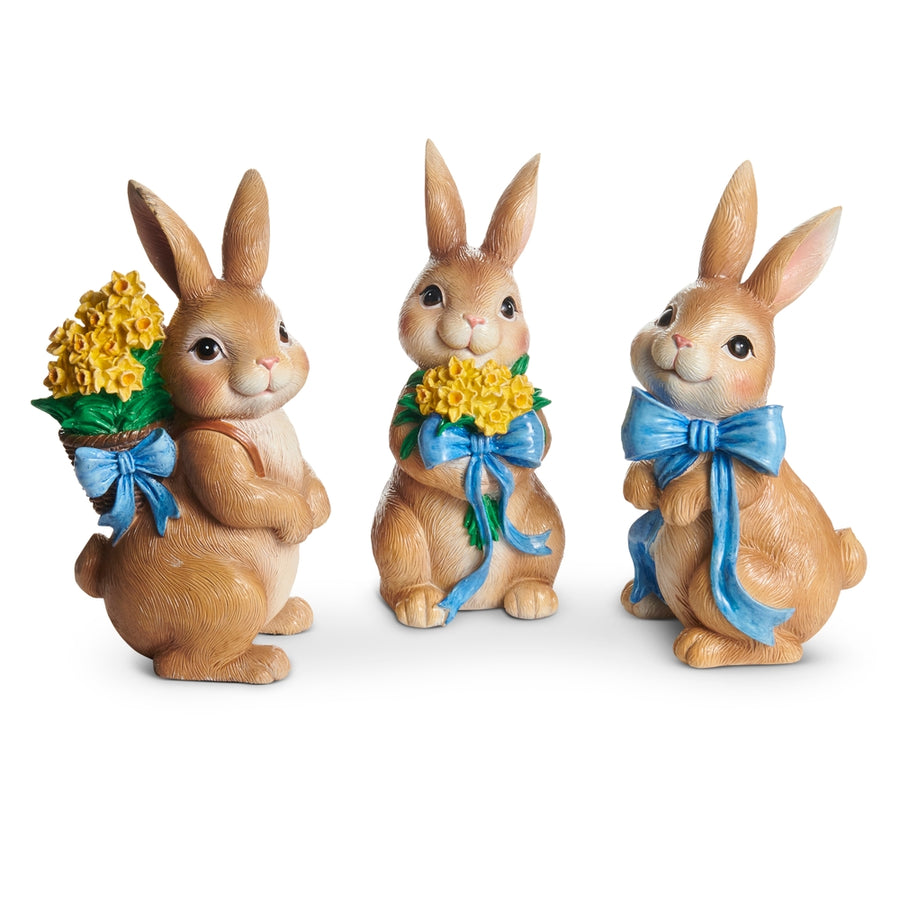 7.75" Rabbits in Ribbon