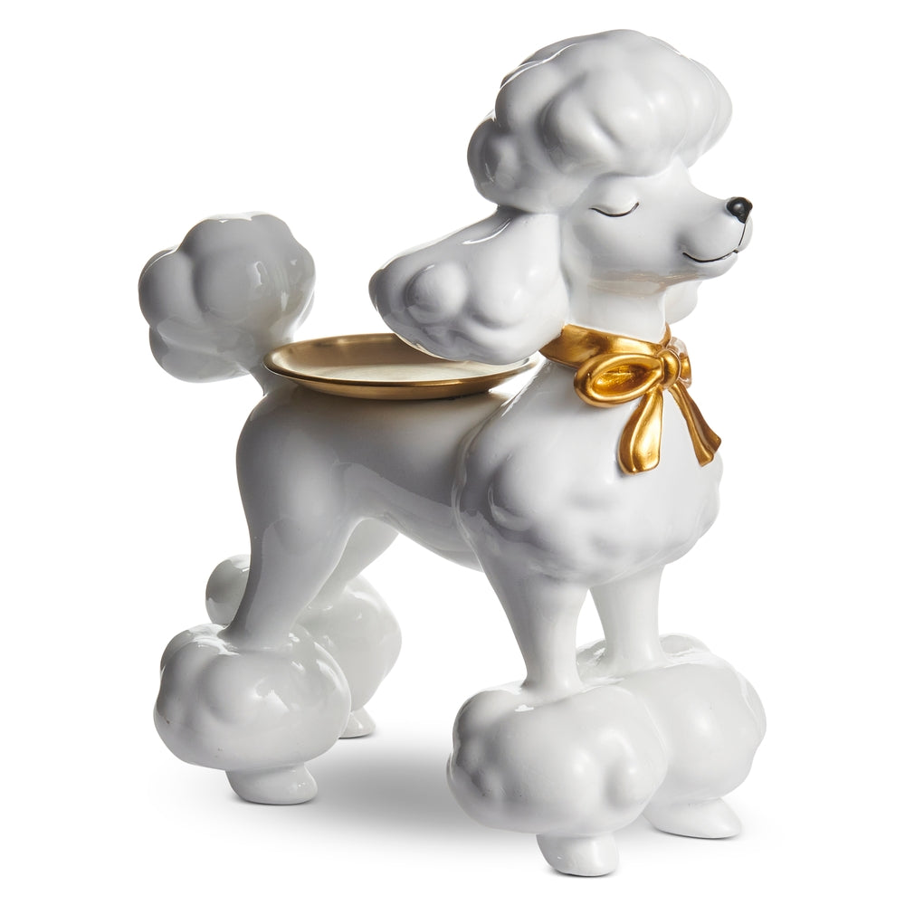11.5" Standing French Poodle Butler