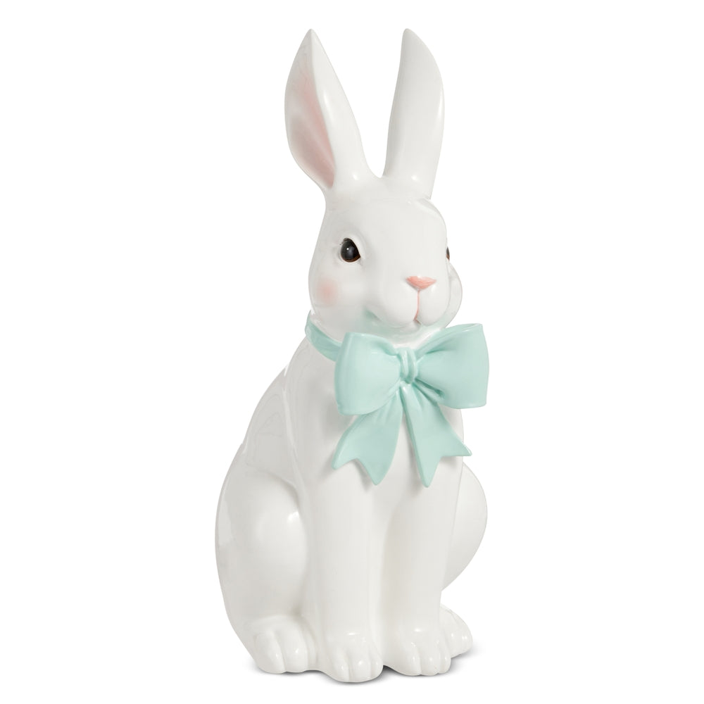11" Blue Bow Bunny