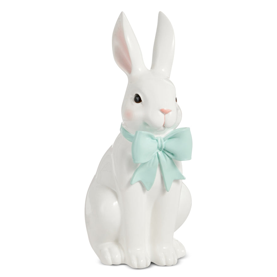 11" Blue Bow Bunny