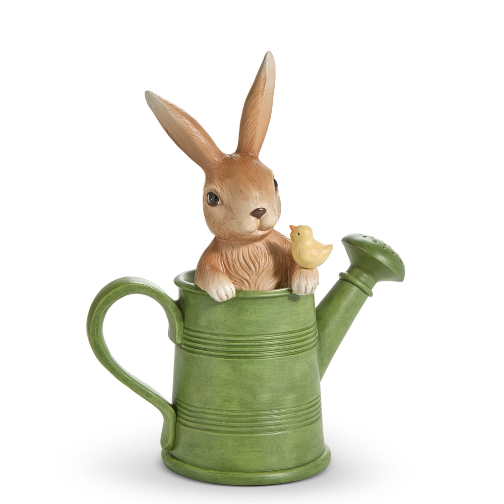 11.75" Bunny In Watering Can