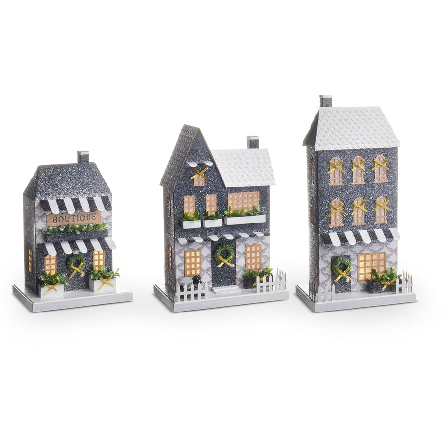 14" Lighted Bow Lattice Paper Boutiques
