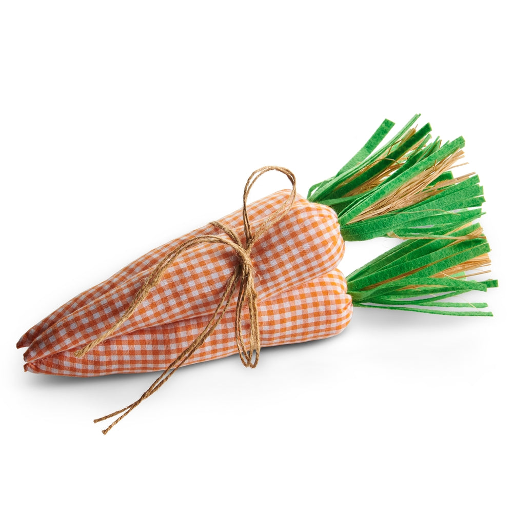 11" Orange Gingham Carrots