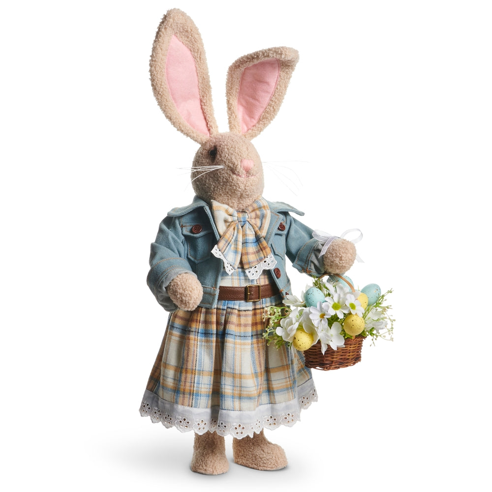 24" Mrs. Plaid Bunny