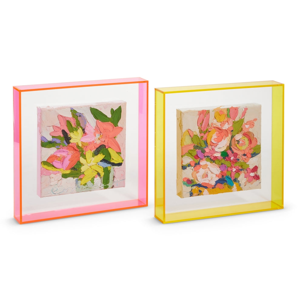 12" Acrylic Flower Wall Art