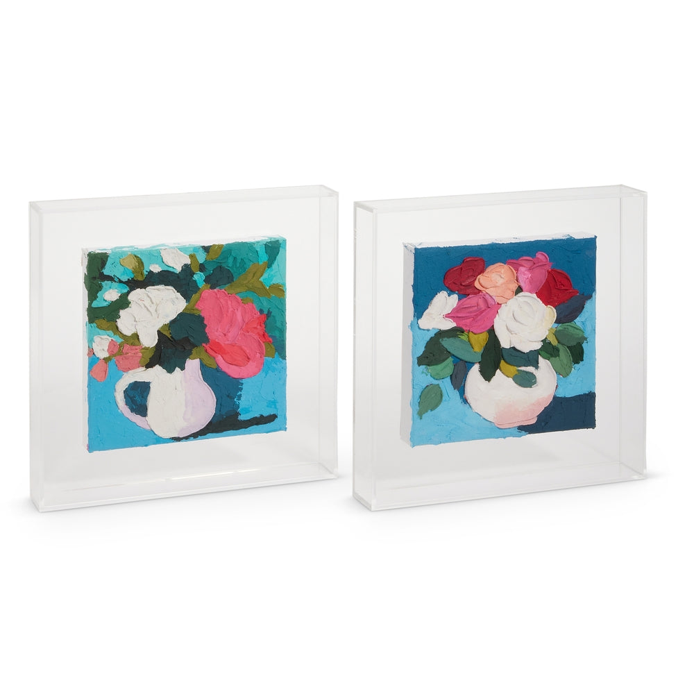 12" Acrylic Flower Vase Wall Art