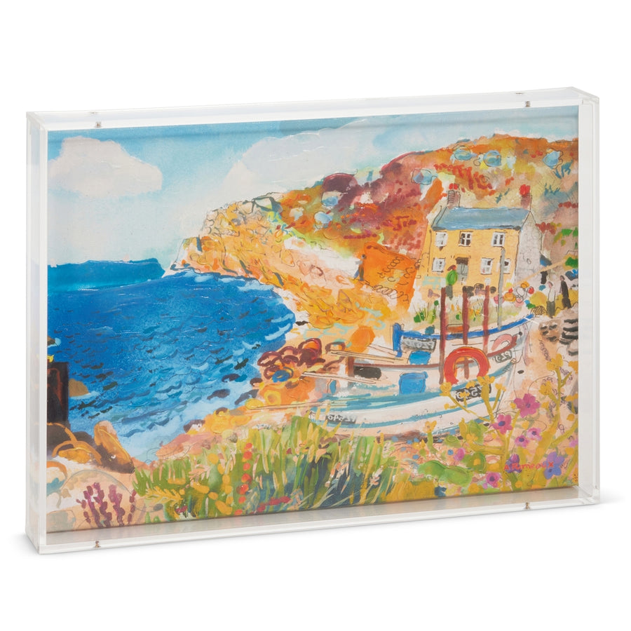 15.75" Acrylic Italian Coast Wall Art