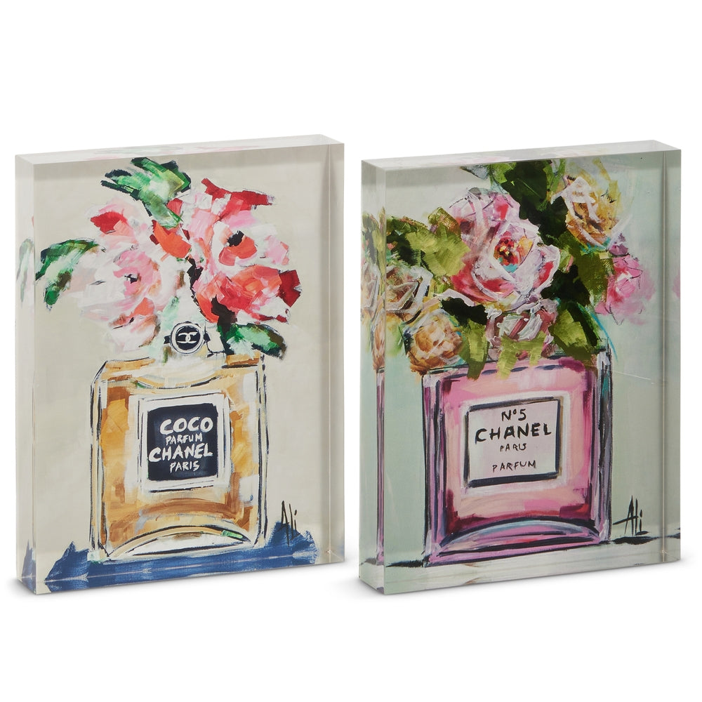 8" Flower Chanel Wall art