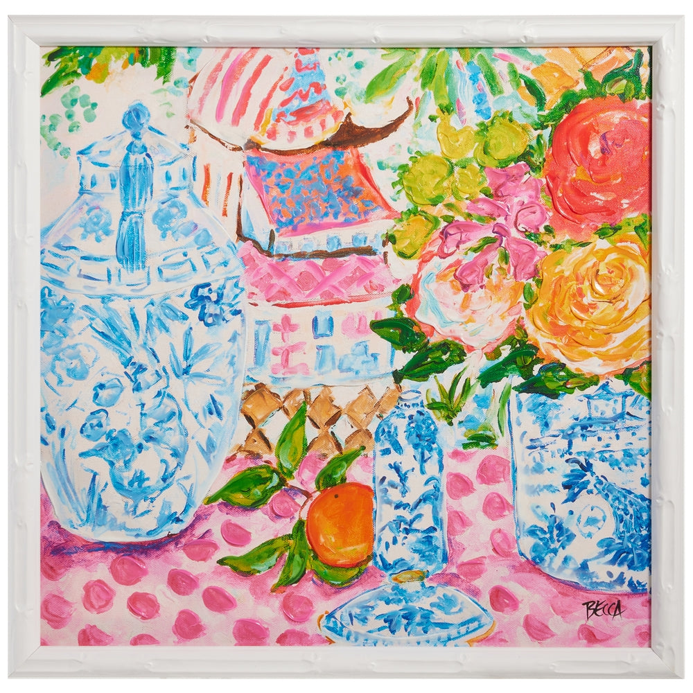 21.75" Chinoiserie Picnic Wall Art