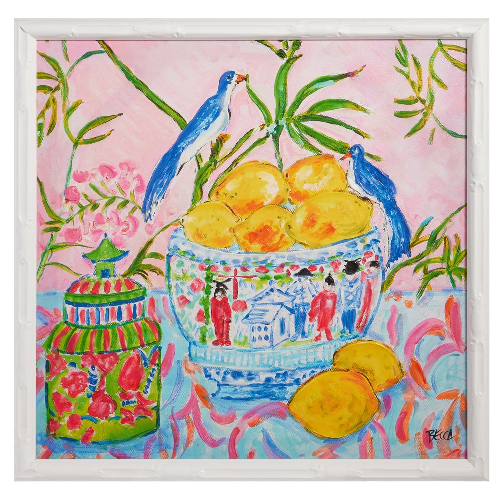 21.75" Chinoiserie Setting Wall Art