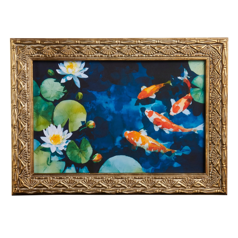 19.75" Koi in Moonlight Wall Art