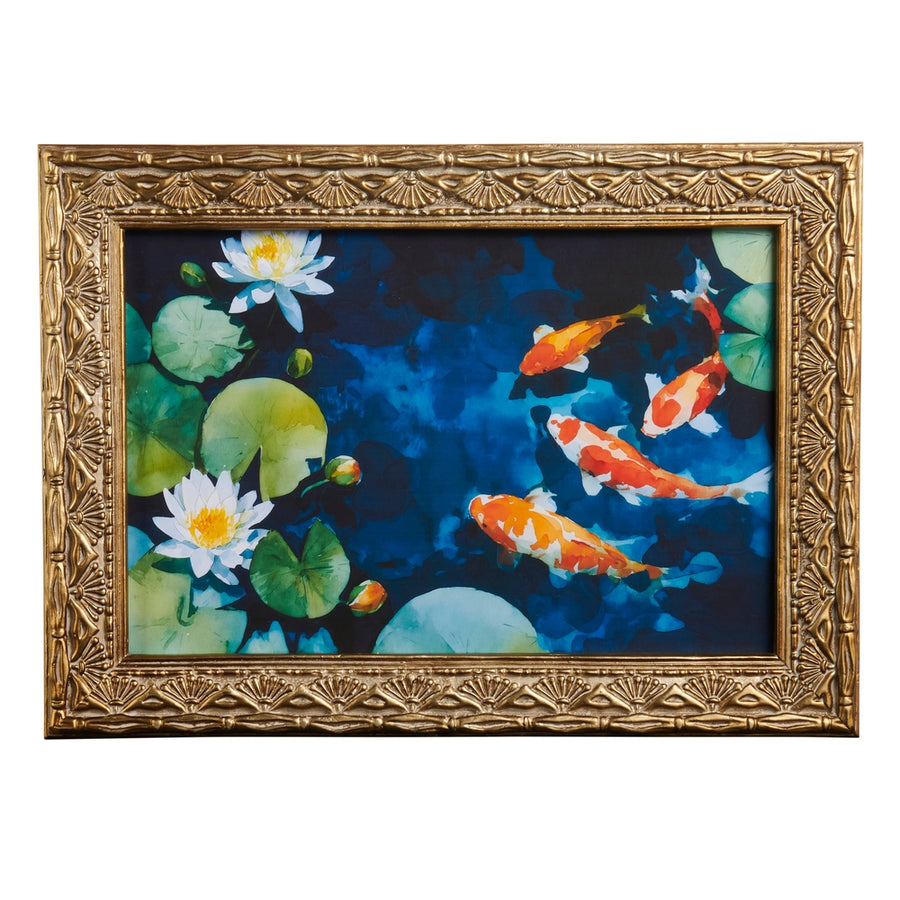 19.75" Koi in Moonlight Wall Art