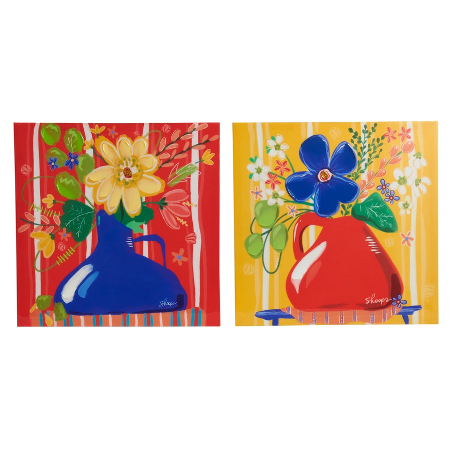 16.5" Vibrant Blooms Framed Wall Art