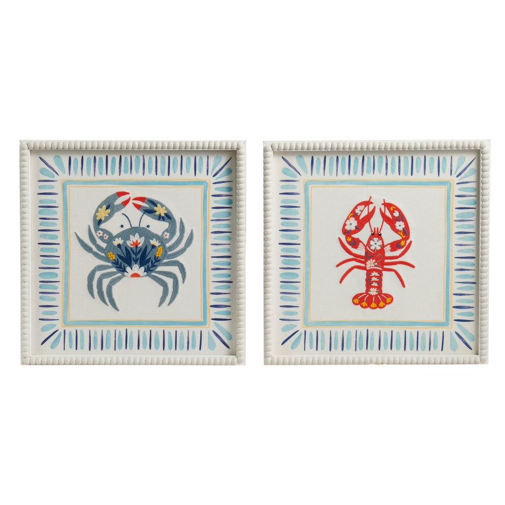 14" Summer Shellfish Wall Art