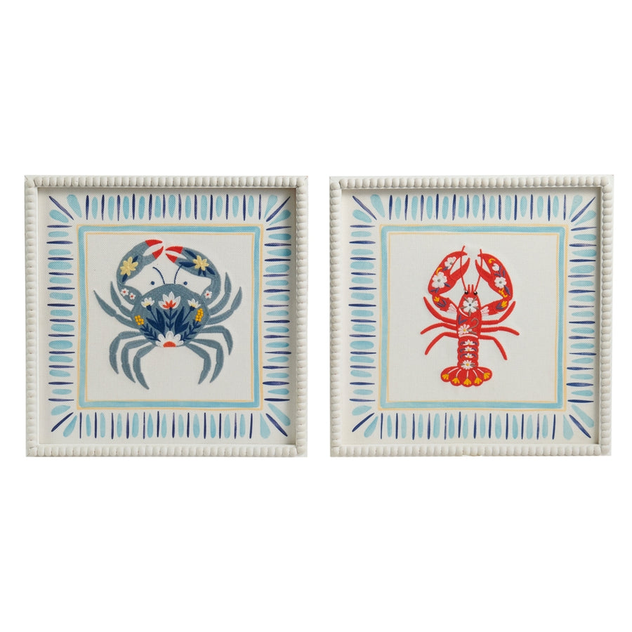 14" Summer Shellfish Wall Art