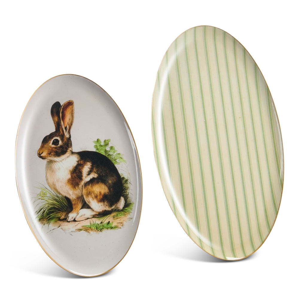 12" Country Hare Trays