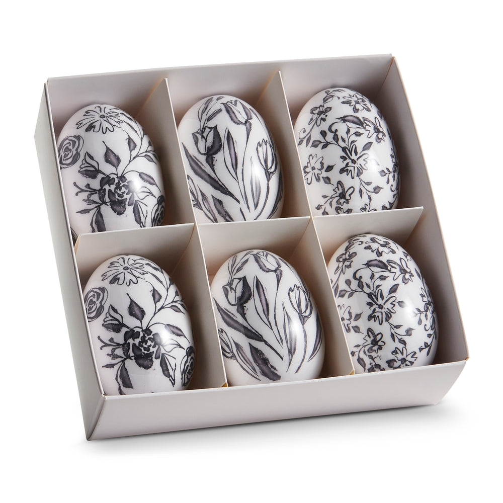 3" Box of Line and Leaf Eggs