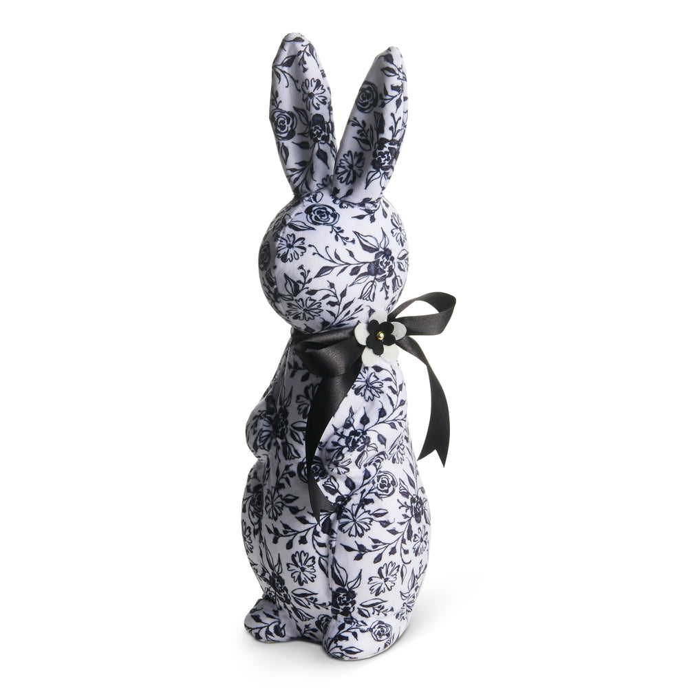 15.25" Line and Leaf Pattern Rabbit