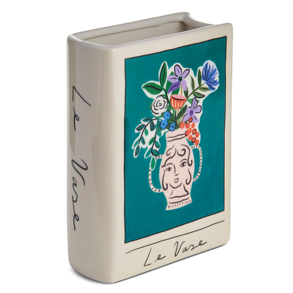 10" Blooming Beauty Book Vase