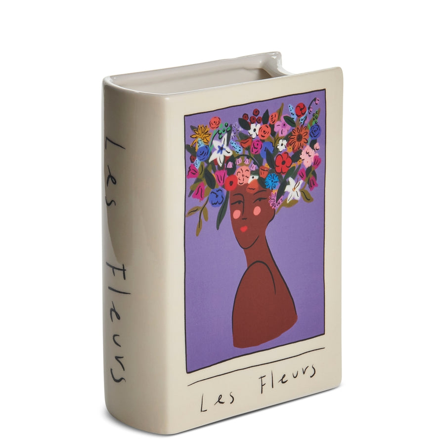 8" Blooming Beauty Book Vase