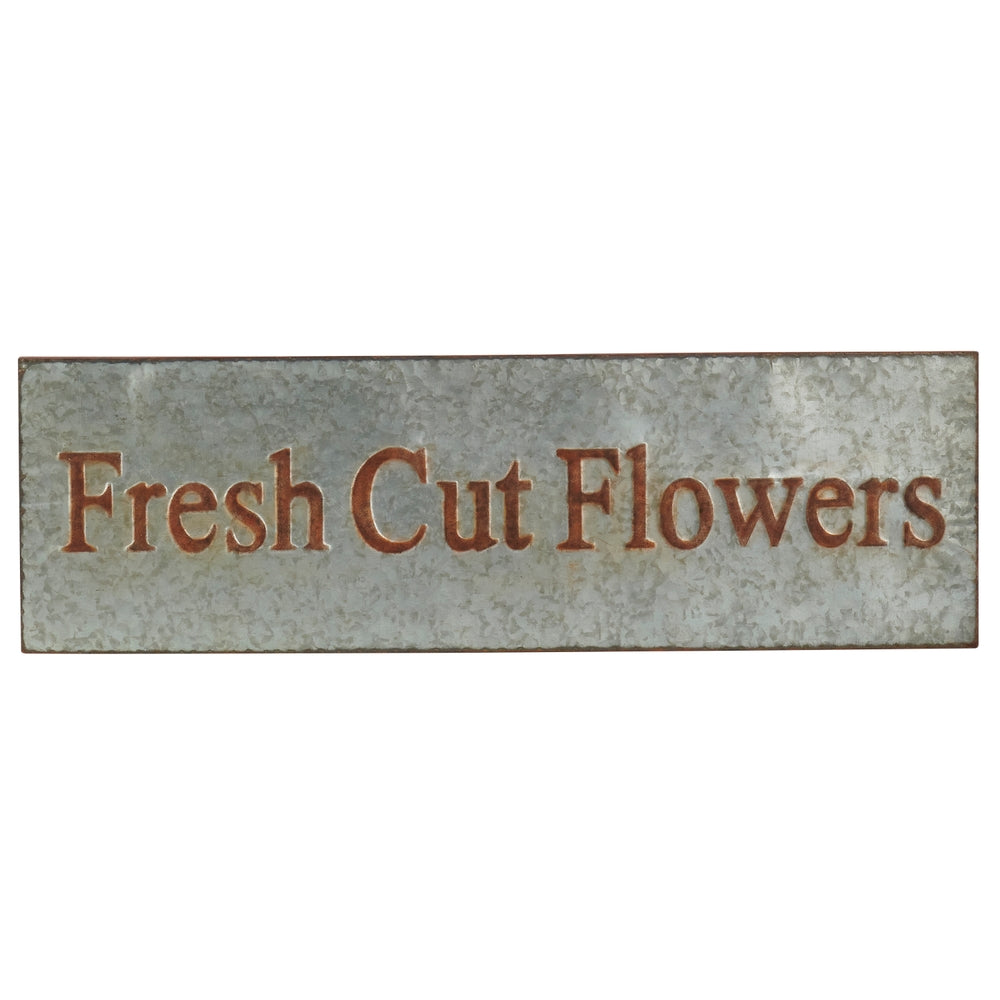 36" Fresh Cut Flowers Wall Sign