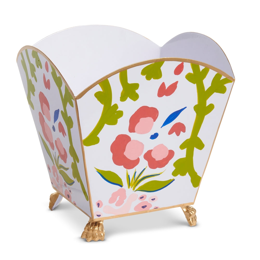 8.25" Floral Clawfoot Cache Pot