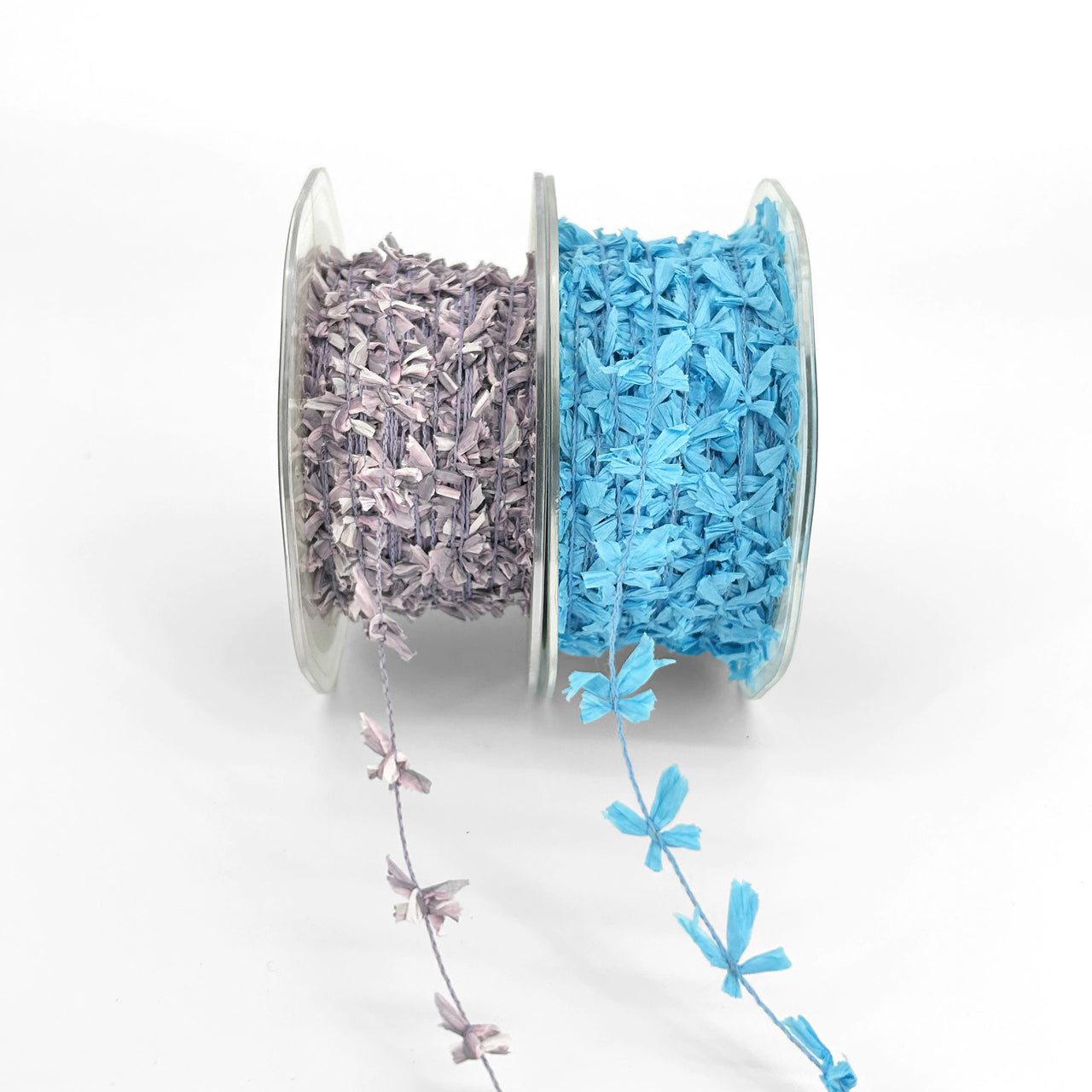 5/8 Inch Mini Paper Bows on Wired String Cord Ribbon