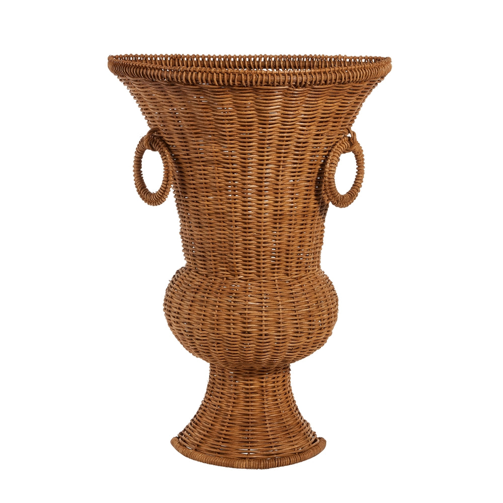 24" Wicker Wall Vase