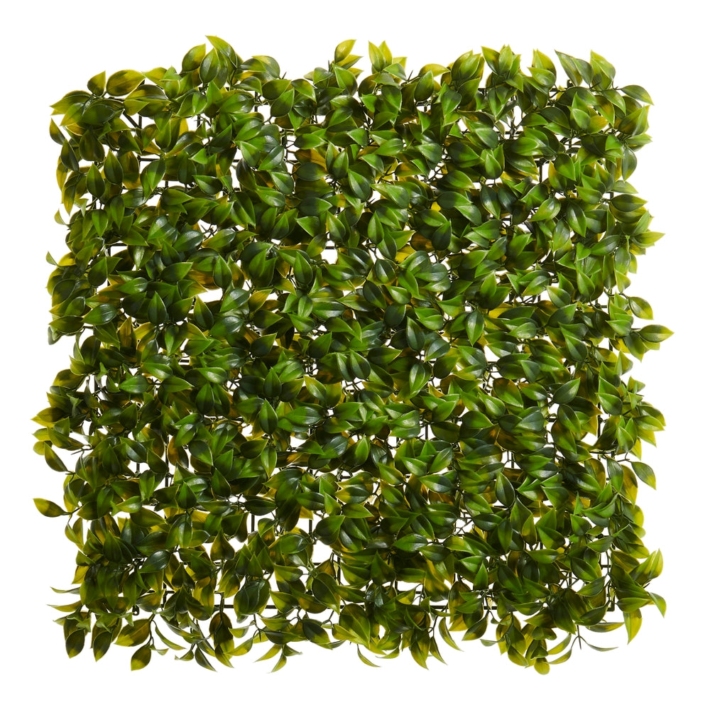22" Green Laurel Leaf Mat