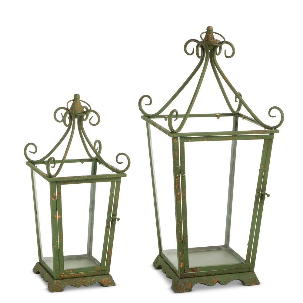 23.75" Distressed Green Lanterns