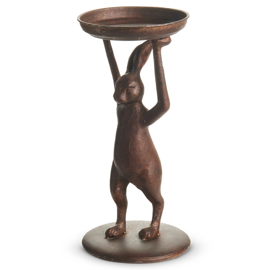 9.25" Rabbit Candle Holder