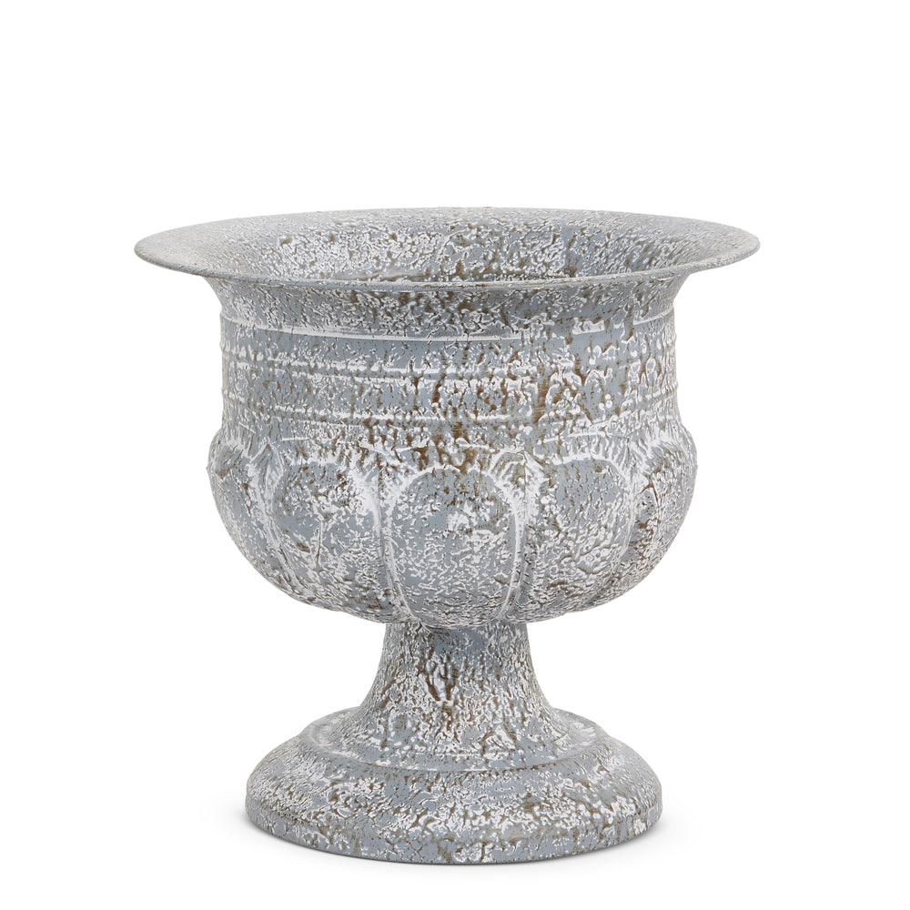 13" Galvanized Urn