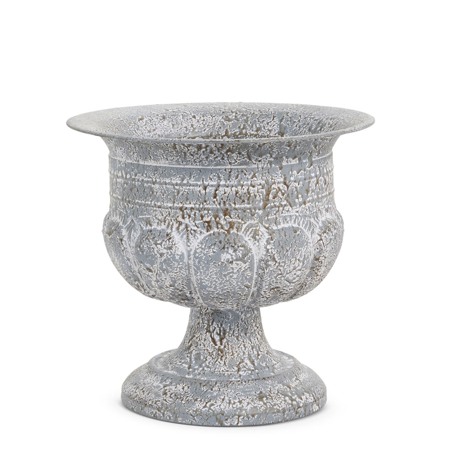 13" Galvanized Urn