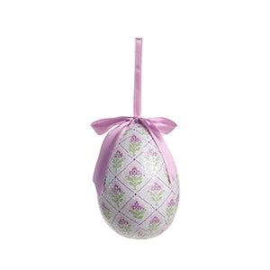 4.5" Purple Garden Party Egg