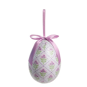 6" Purple Garden Party Egg