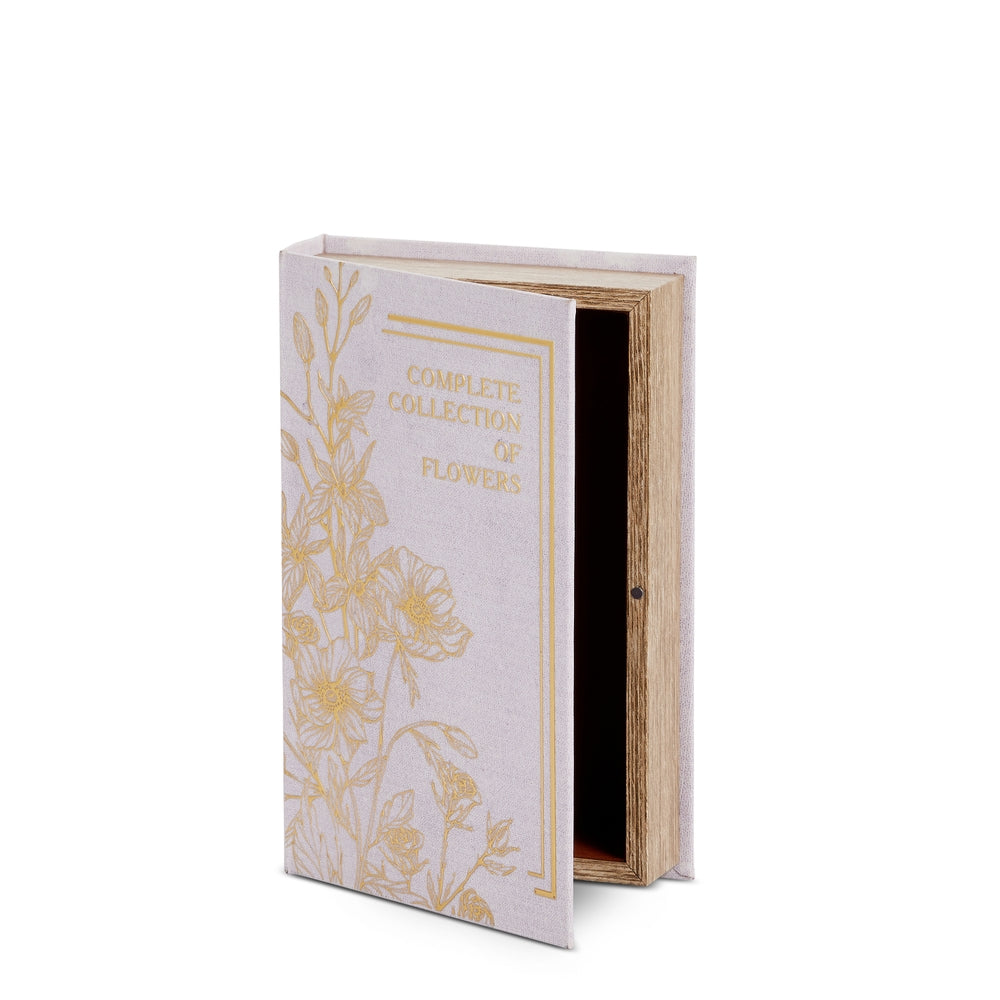 10.25" Collected Florals Faux Book Box