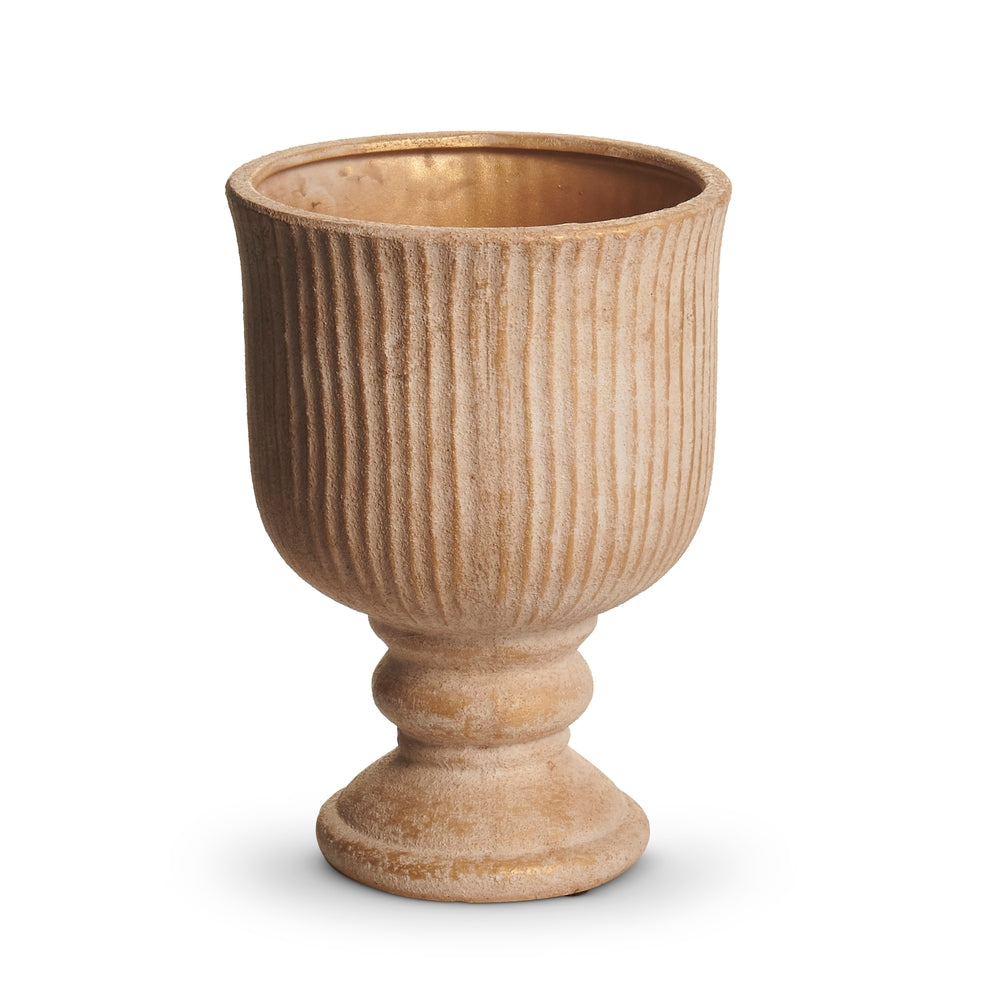 8.5" Aged Stoneware Planter